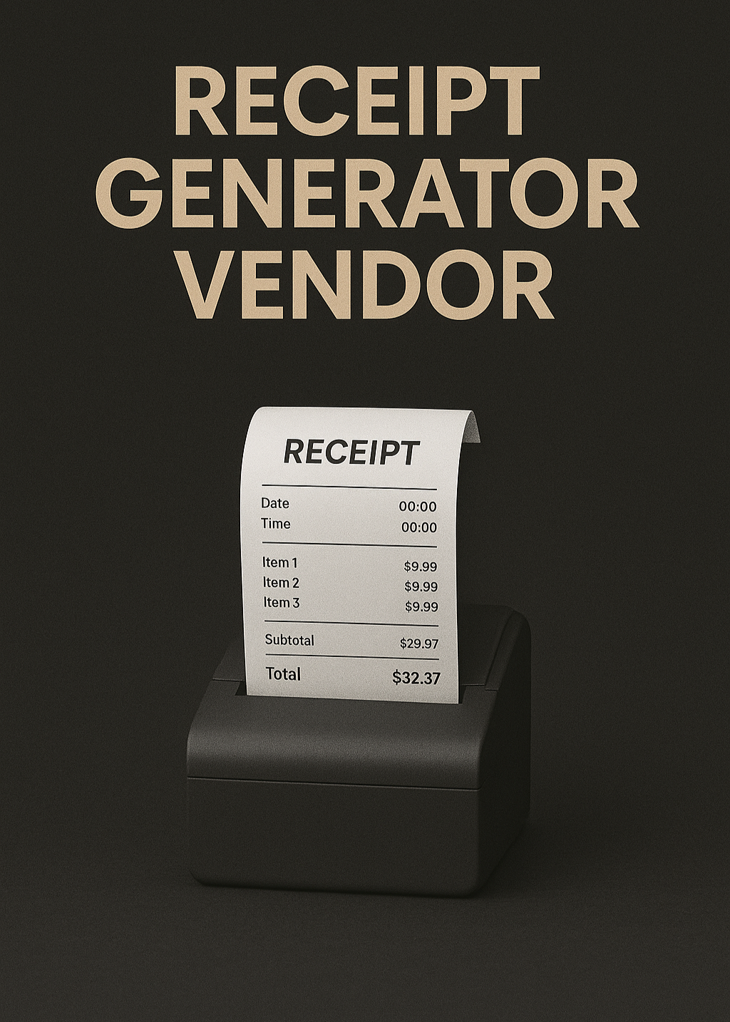 RECEIPT GENERATOR VENDOR
